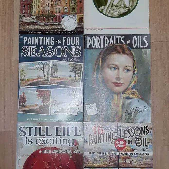 [BUNJANG] Walter Foster Art Instruction Book Set (6 Volumes) / 미술 그림 그리기 화집 6권 세트 Walter Foster