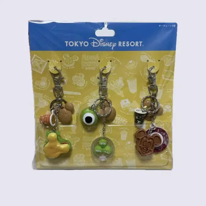 [BUNJANG] Tokyo Disney Resort Alien Mochi Bakery Keyring Set (Sealed) / 도쿄 디즈니 리조트 알린떡 베이커리 키링 세트 미개봉