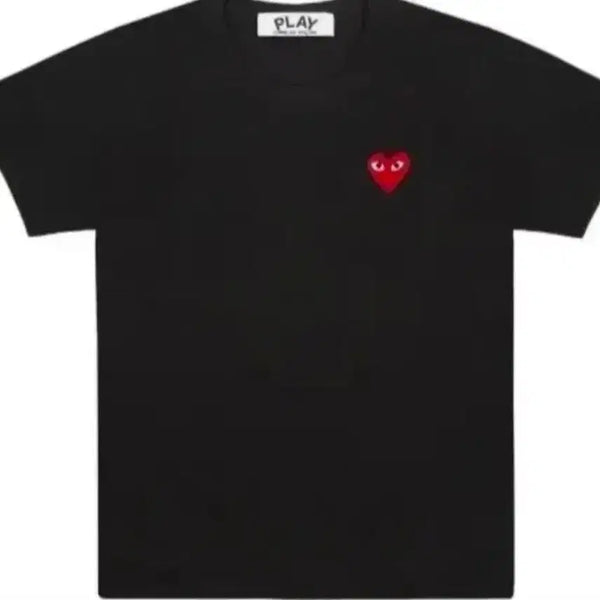 [BUNJANG] Comme des Garçons Heart Logo Short Sleeve T-Shirt / 꼼데 가르송 하트 반팔티