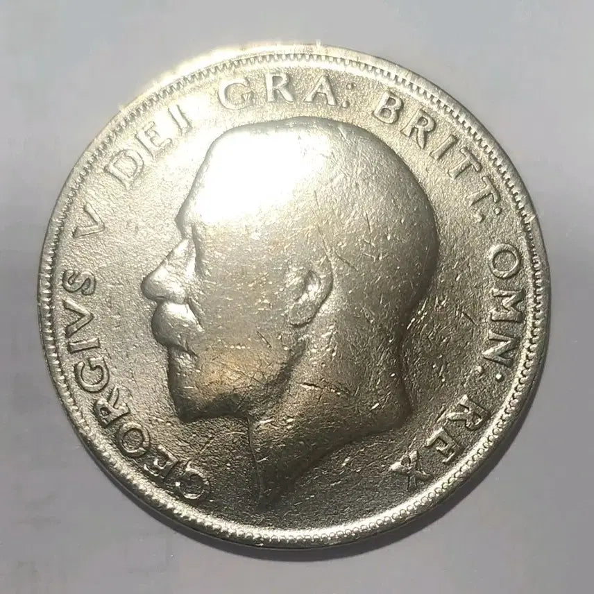 [BUNJANG] 1922 British George V Half Crown Silver Coin / [은화] 1922 영국 조지 5세 하프크라운 은화 K95
