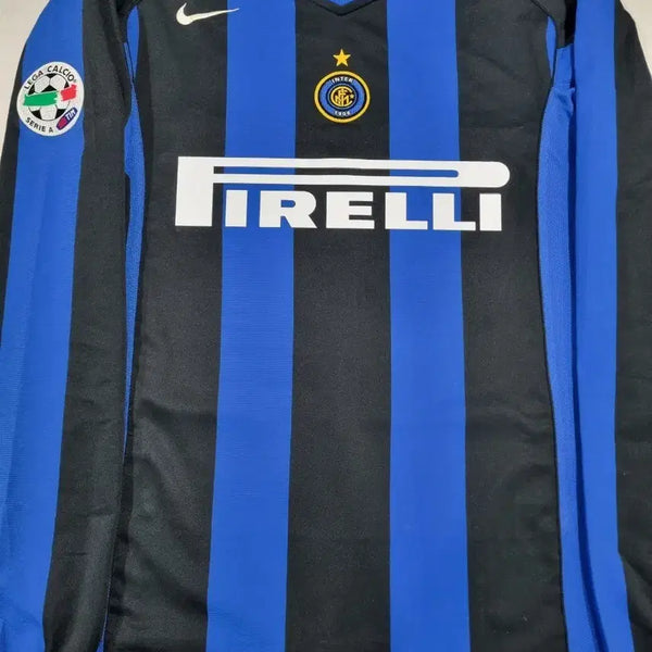 [BUNJANG] Old Replica 2004-2005 Inter Milan Home Adriano Long Sleeve Jersey L / 올드레플 / 04 05 인터밀란 홈 / 아드리아누 / 긴팔