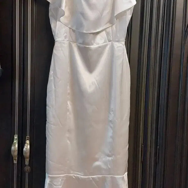 [BUNJANG] Lily Dress White Satin Long Dress / LILY DRESS 원피스