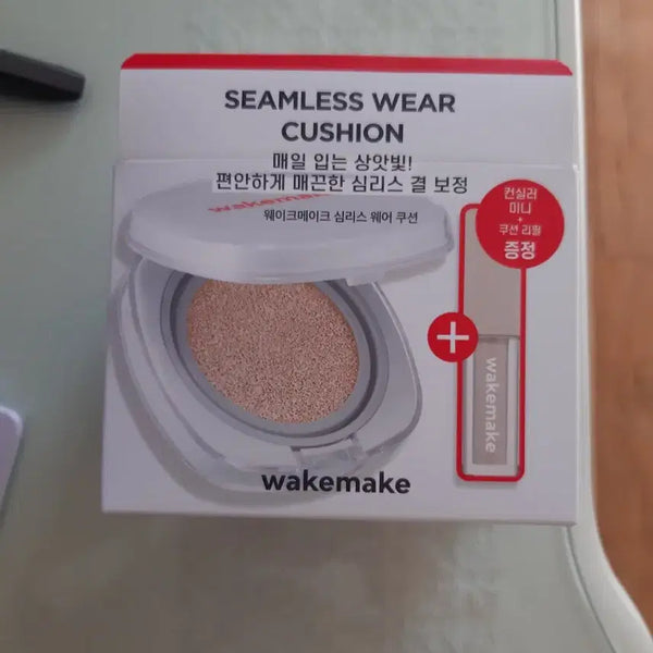 [BUNJANG] WAKEMAKE Seamless Wear Cushion Concealer Set 19 Porcelain / 새상품 웨이크메이크심리스웨어쿠션 컨실러기획세트 19호 포슬린