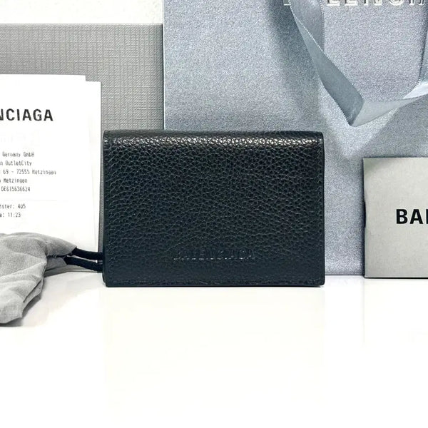 [BUNJANG] Balenciaga Grain Essential Trifold Wallet / [S+급/백화점] 발렌시아가 그레인 에센셜 3단 지갑