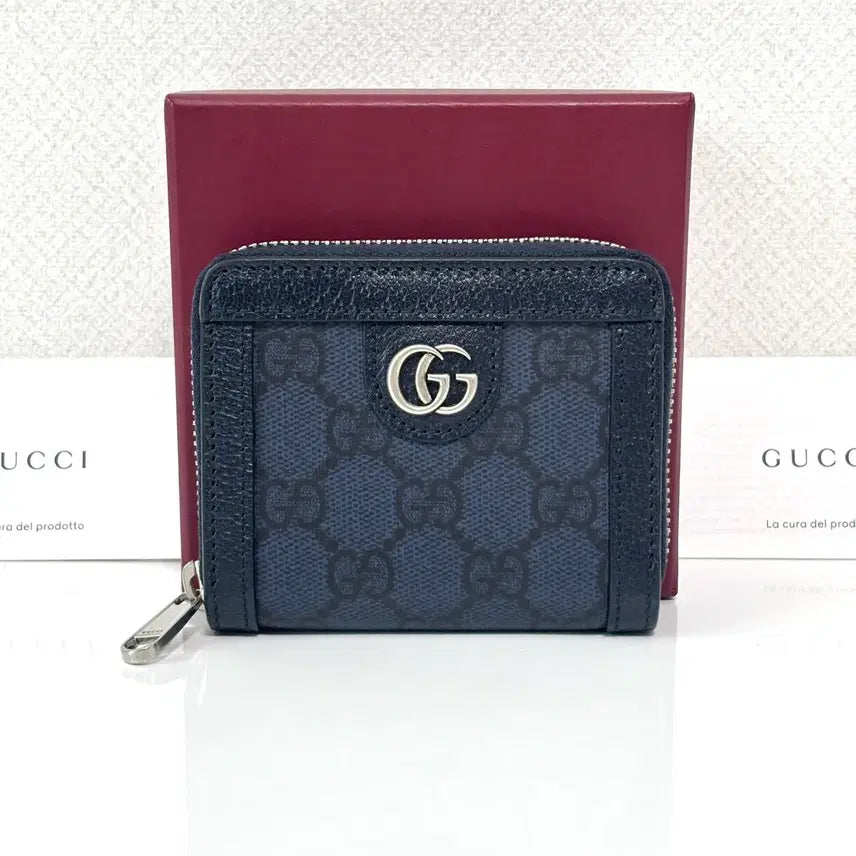 [BUNJANG] Gucci Ophidia GG Supreme Zip Card Case / 구찌 GG 수프림 오피디아 지퍼 카드지갑