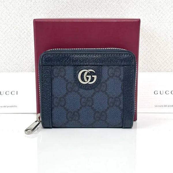 [BUNJANG] Gucci Ophidia GG Supreme Zip Card Case / 구찌 GG 수프림 오피디아 지퍼 카드지갑