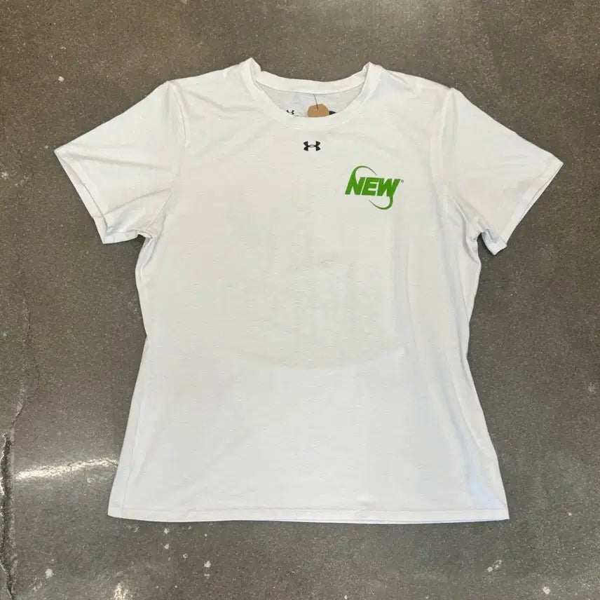 [BUNJANG] Under Armour New White Short Sleeve T-Shirt Size L / 언더아머 NEW 흰색 반팔 티셔츠