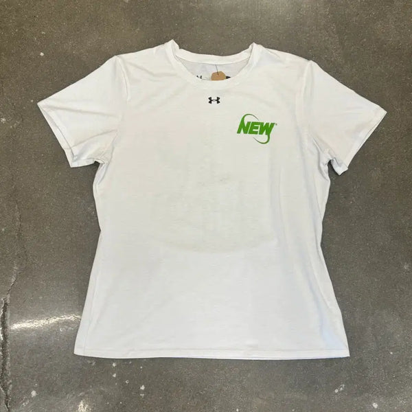 [BUNJANG] Under Armour New White Short Sleeve T-Shirt Size L / 언더아머 NEW 흰색 반팔 티셔츠