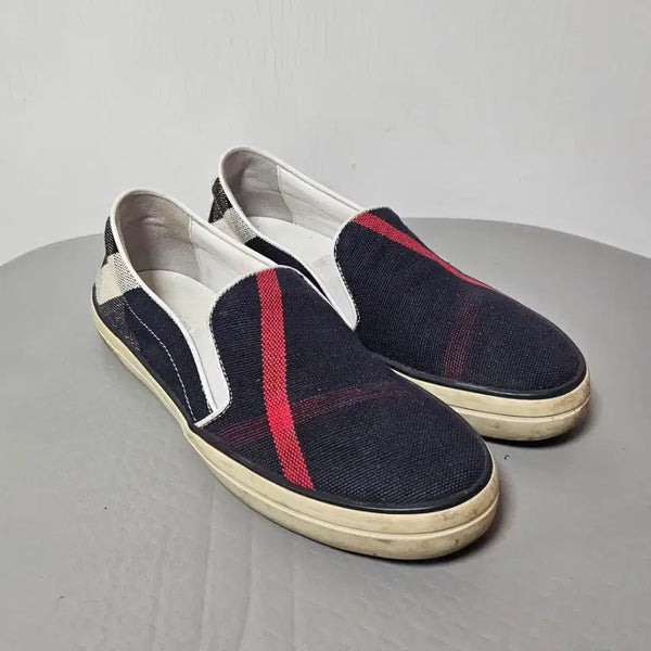 [BUNJANG] Burberry Check Pattern Slip-Ons Size 37 (240) / 버버리 체크 패턴이 돋보이는 슬립온 37사이즈(240)