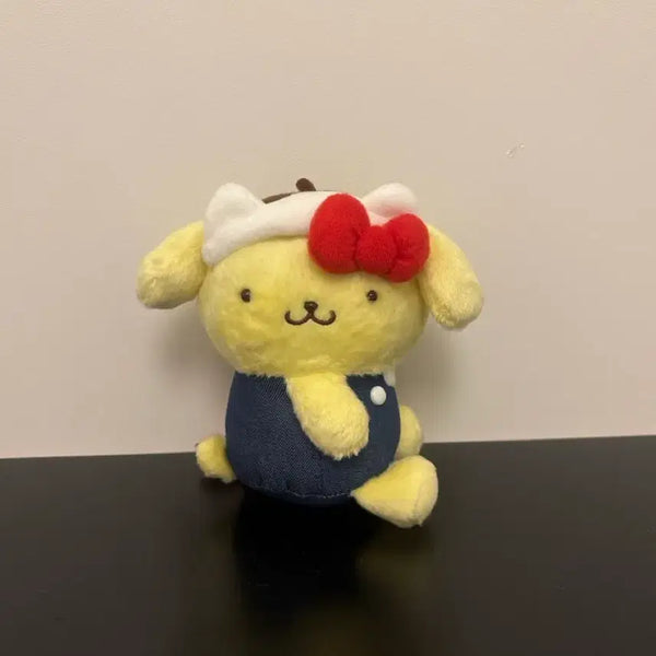 [BUNJANG] Sanrio Pompompurin x Hello Kitty 50th Anniversary Plush Keychain / 폼폼푸린 헬로키티 50주년 기념 인형 키링