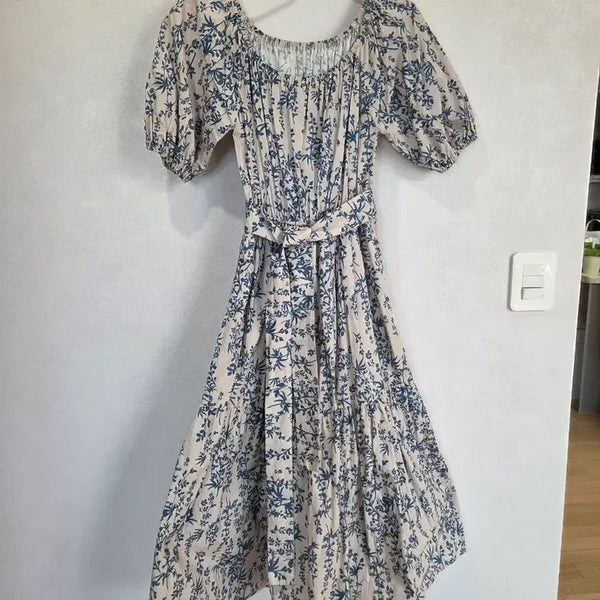 [BUNJANG] Oriental Pattern Midi Dress / 오리엔탈 패턴 원피스