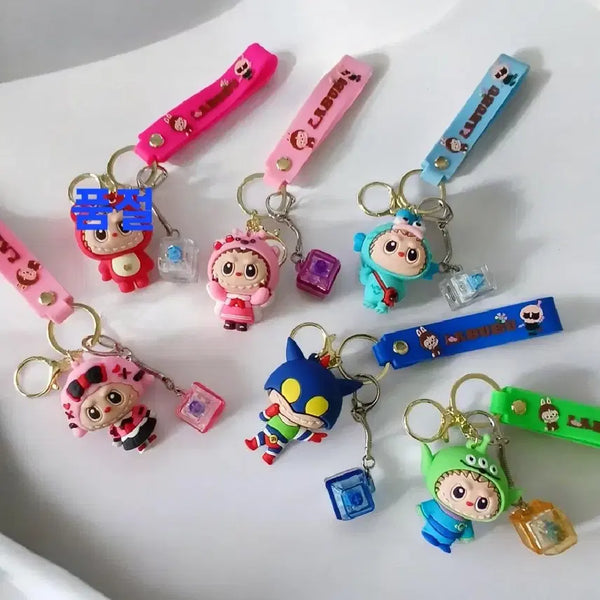 [BUNJANG] Rabubu Keyring and LED Single Switch Keycap Keyring / 라부부키링과LED1구키캡키링