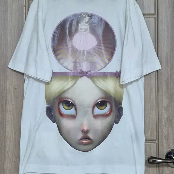[BUNJANG] Juun.J Unisex Cotton Graphic T-Shirt White / 준지 반팔티(공용가능)44