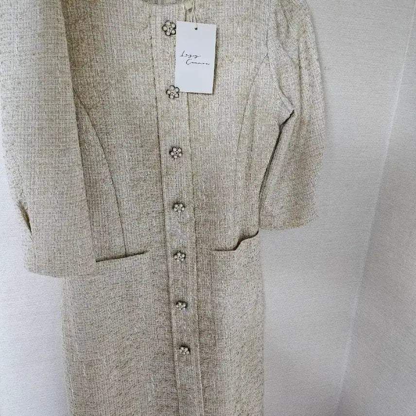 [BUNJANG] Lazy Corner Sky Market Tweed Dress Size S / 레이지코너 하늘이네마켓 트위드 원피스 s사이즈 [새상품]