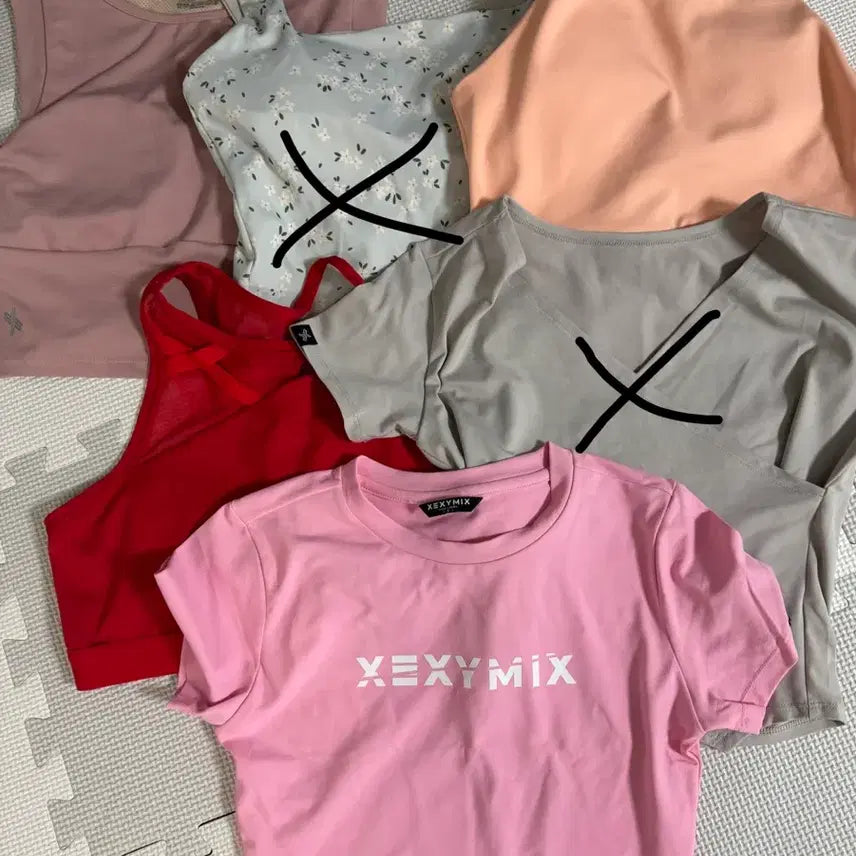 [BUNJANG] Andar Xexymix Top Bundle Set (Size M) / 안다르 젝시믹스 잇존 탑상의m사이즈(묶음6개)