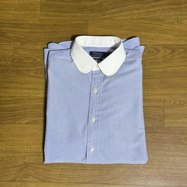 [BUNJANG] Polo Ralph Lauren Custom Slim Fit Cool Club Collar Shirt Sky Blue Size 100 / 폴로 커스텀슬림핏 클럽 카라셔츠(목둘레15.5) 100사이즈 실착2회
