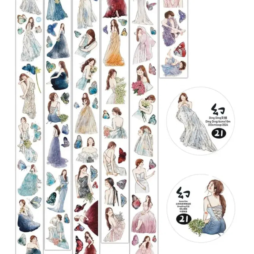 [BUNJANG] Dingding Mate Kiss Cut Sticker Set (21) / 딩딩마테 21번(키스컷)