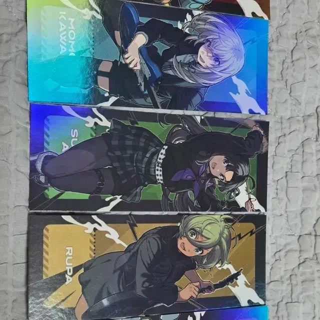 [BUNJANG] Bocchi the Rock! Hologram Bookmark Full Set (Collaboration Cafe) / 걸즈밴드크라이 홀로그램 북마크 5종 풀세트 (콜라보 카페)