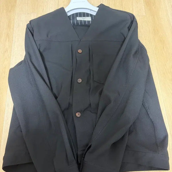 [BUNJANG] Years Ago Collarless Trucker Jacket Black Size 3 / 이얼즈어고 카라리스 트러커 블랙 3사이즈