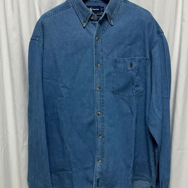 [BUNJANG] Polo Ralph Lauren Denim Shirt XXL / no.191 폴로랄프로렌 데님셔츠 xxl 상태s급