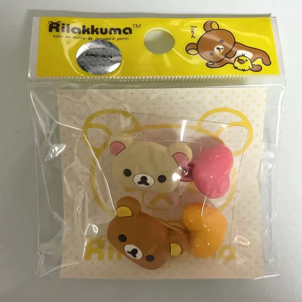 [BUNJANG] Classic Rilakkuma Korilakkuma Hair Tie Set / 고전 리락쿠마 코리락쿠마 머리끈 세트