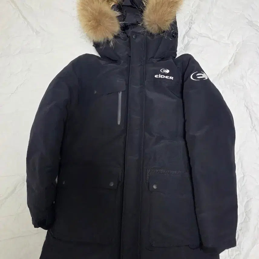[BUNJANG] Eider Stella Down Jacket Women's Size S Raccoon Fur Hooded Down Jumper / 아이더 스텔라 다운자켓 여성 S 패딩 라쿤퍼 후드 다운점퍼