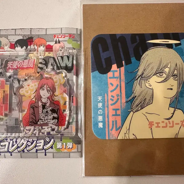 [BUNJANG] Chainsaw Man Angel Acrylic Stand & Coaster Bundle Set / 체인소맨 천사 아크릴스탠드,코스터 일괄