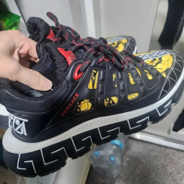 [BUNJANG] Versace Trigreca Baroque Sneakers Size 270 / 베르사체 트라이그레카 바로크색상 스니커즈 270