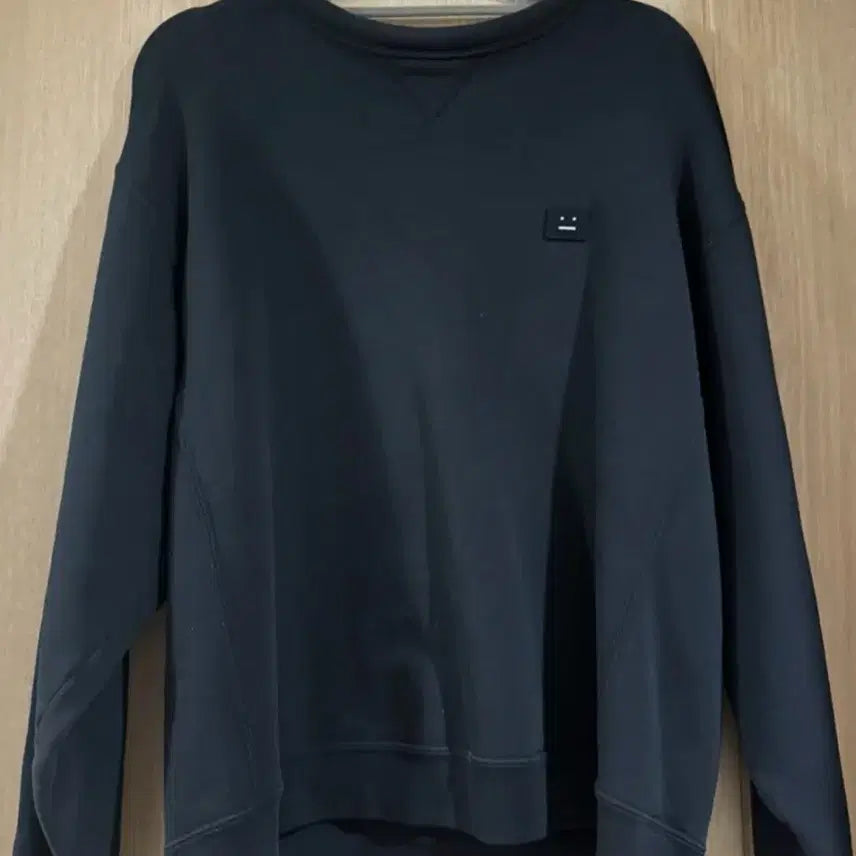 [BUNJANG] Acne Studios Ferris Face Sweatshirt Black / 아크네 핀트페이스 맨투맨