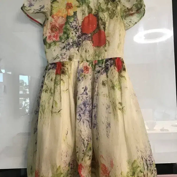 [BUNJANG] Lenibon Plein Joueurs Floral Silk Dress / 레니본 쁘레쥬