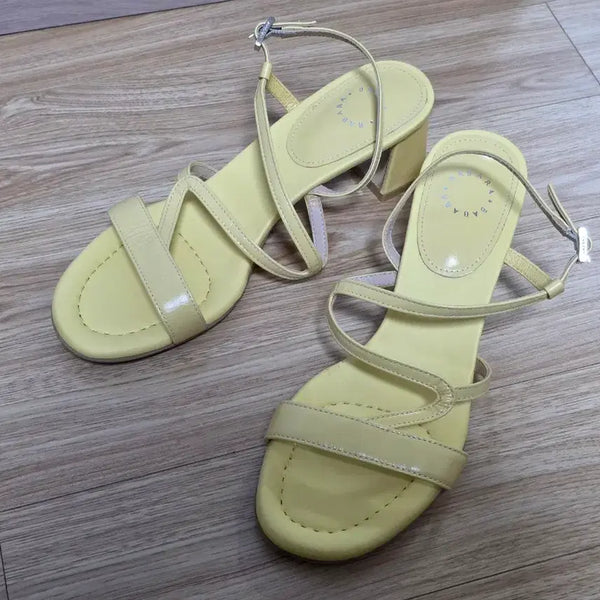 [BUNJANG] Barbara Lemon Leather Sandals 245 / 새상품*바바라 샌들 구두 레몬 245