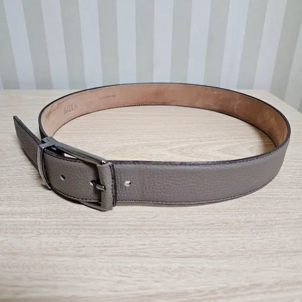 [BUNJANG] MAN ON THE FENCE AIZEA Leather Belt Beige / 맨온더분 벨트 레더 FREE