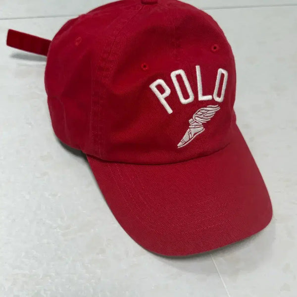[BUNJANG] Polo Ralph Lauren Red Embroidered Logo Cotton Baseball Cap / Polo 볼캡 레드 새상품
