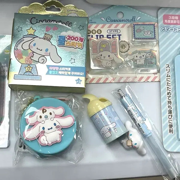 [BUNJANG] Cinnamoroll Bundle Set / 시나모롤 세트 (펜,가챠,파우치,키친타이머,거치대 등)(일괄)