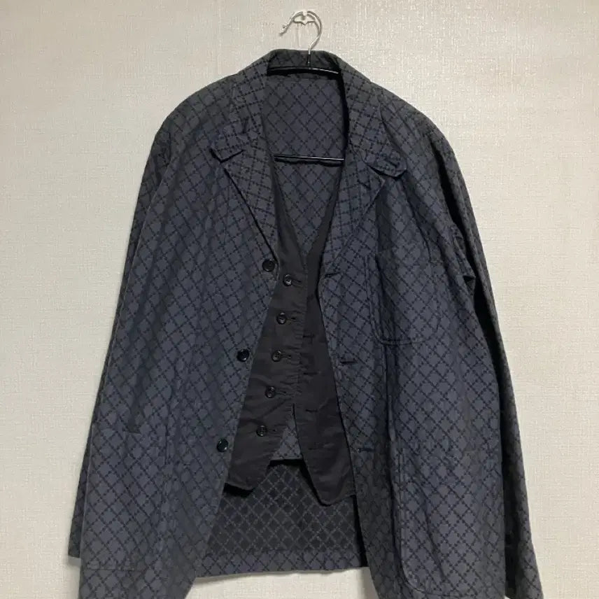 [BUNJANG] Engineered Garments Reversible Vest + Reuters Jacket Set / 로이터자켓 + 베스트 세트 엔지니어드가먼츠