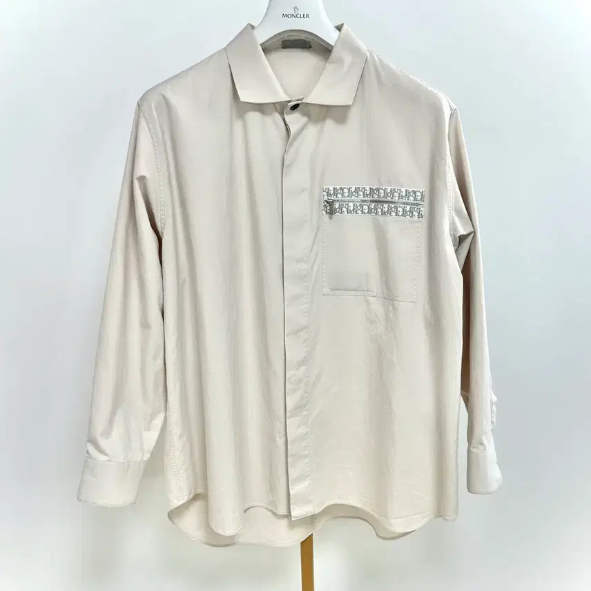 [BUNJANG] Dior Oblique Pocket Cotton Shirt Ivory / [ 42사이즈(105) ] 디올 오블리크 포켓 코튼 셔츠 아이보리