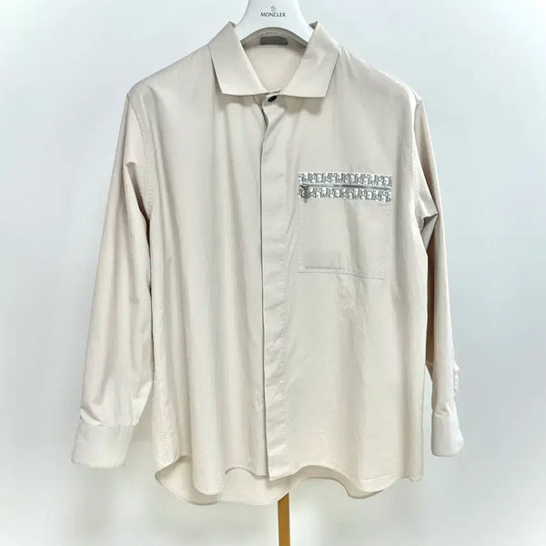 [BUNJANG] Dior Oblique Pocket Cotton Shirt Ivory / [ 42사이즈(105) ] 디올 오블리크 포켓 코튼 셔츠 아이보리