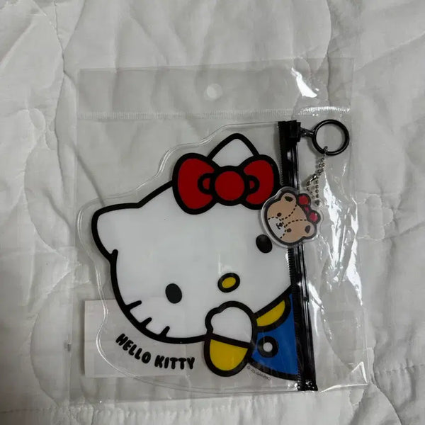 [BUNJANG] Hello Kitty Pouch with Keychain / 키티 파우치