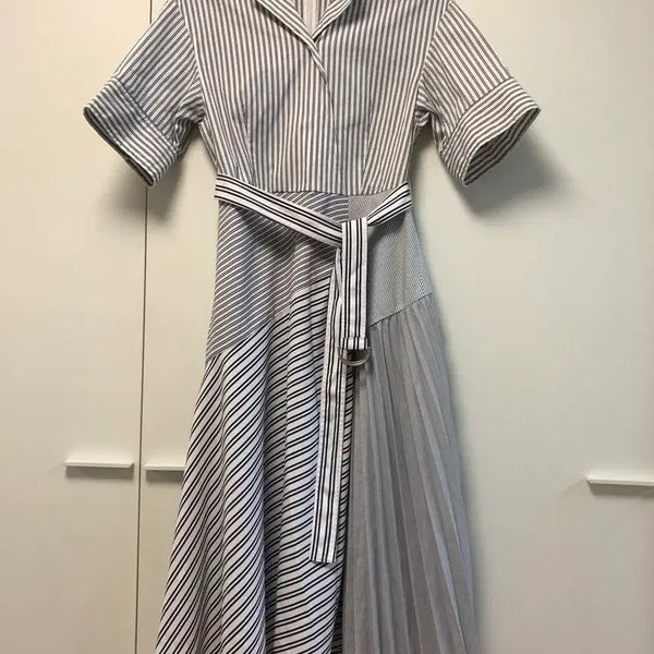 [BUNJANG] IT MICHAA Striped Midi Dress / IT MICHAA 스트라이프 원피스