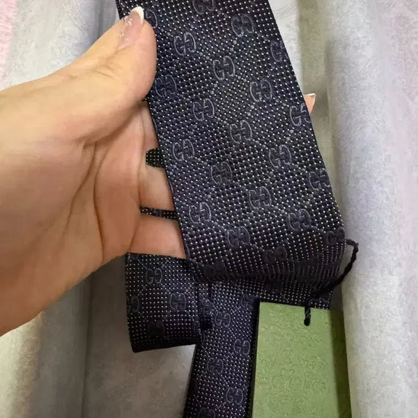 [BUNJANG] Gucci Black Necktie / 구찌 블랙 넥타이