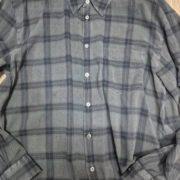 [BUNJANG] Haeckin Loop Overdyed Check Shirt Size 2 / 해칭룸 오버다이드체크셔츠 2사이즈