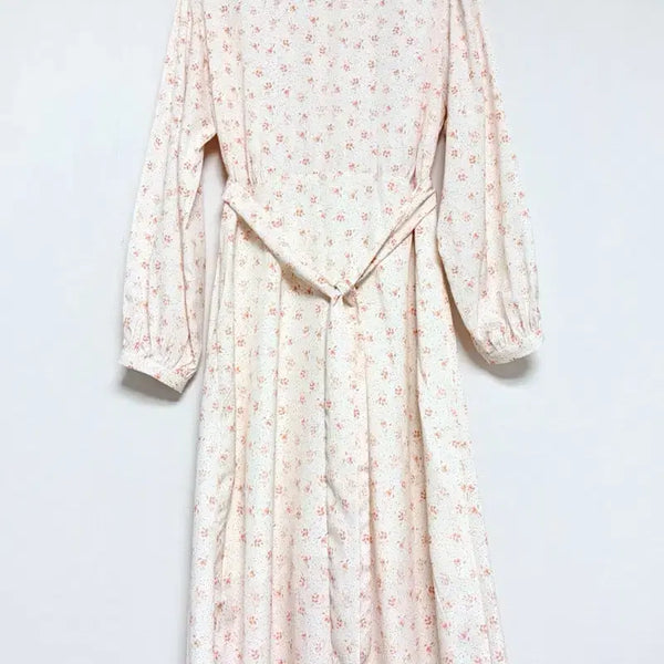 [BUNJANG] Flower Strap Long Dress Ivory / 새상품))플라워 스트랩 롱 원피스 아이보리