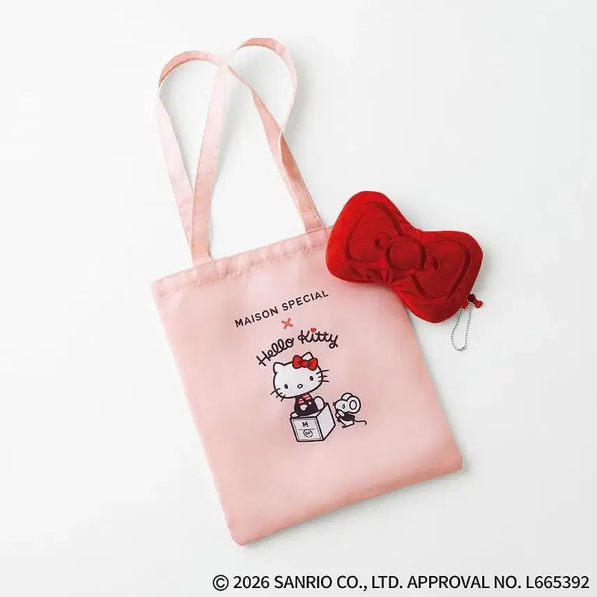 [BUNJANG] Maison Special x Hello Kitty Fuwafuwa Ribbon & Tote Bag / 메종스페셜  헬로키티 후와후와 리본&토트백