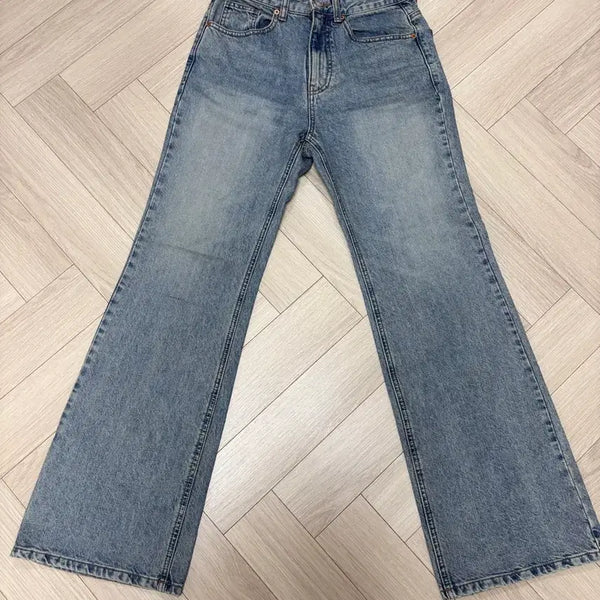 [BUNJANG] 8 Seconds Denim Wide Bootcut Pants Size 67 / 에잇세컨즈 데님 와이드부츠컷