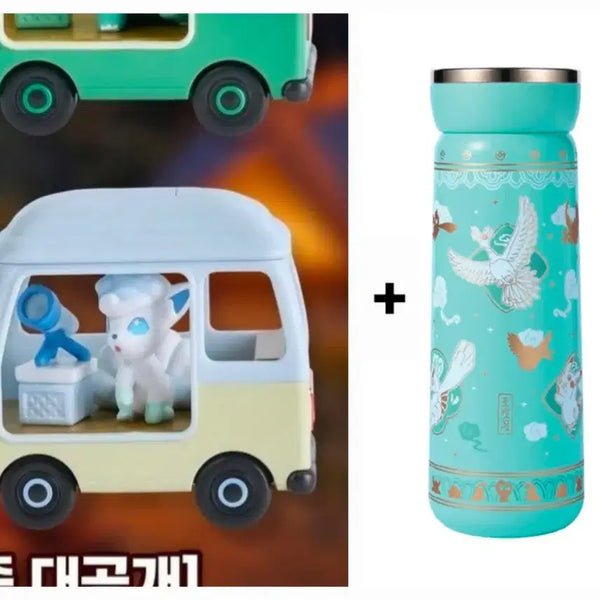 [BUNJANG] Pokemon Goods Bundle: Lotteria Camping Car Ninetales, Traditional Edition Tumbler / 포켓몬 굿즈 일괄/ 롯데리아 캠핑카 식스테일, 전통에디션 텀블러