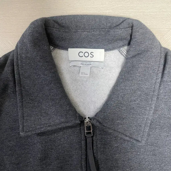 [BUNJANG] COS Relaxed Fit Half-Zip Sweatshirt Grey S / COS 코스 하프집업 맨투맨 그레이 릴렉스핏 S