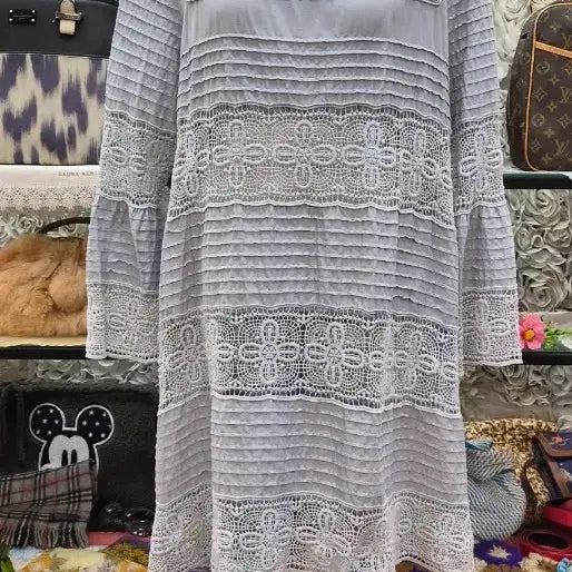 [BUNJANG] Style Ravie 100% Cotton Long Blouse (Size 55-66) / STYLE RAVIE 면 100% 롱블라우스 (55 66)