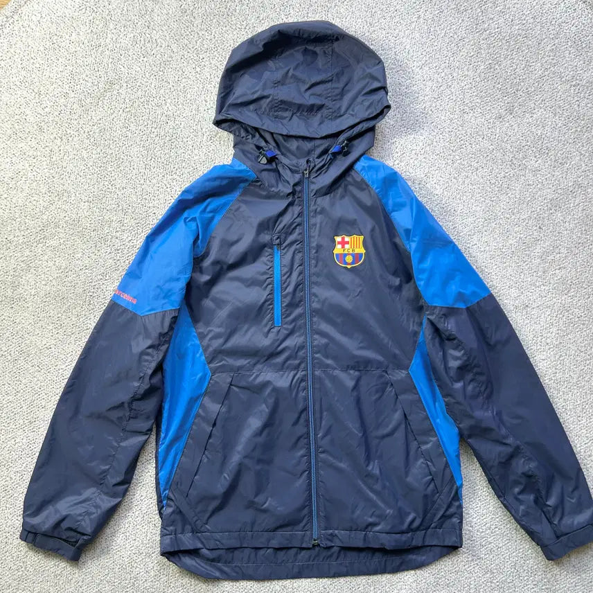 [BUNJANG] FC Barcelona Navy Light Jacket (100) / 정품)FC 바르셀로나 네이비 라이트 재킷 한국 100