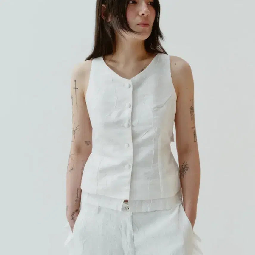 [BUNJANG] Kim Mi-deoung Back Point Vest / 김미더영 나시