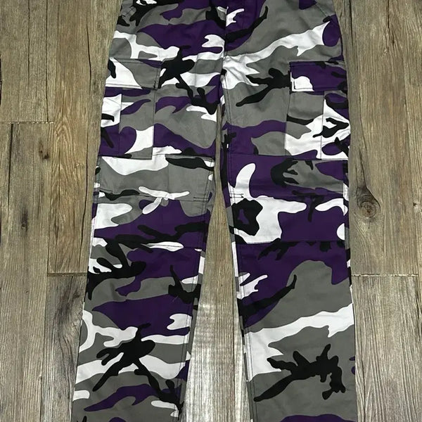 [BUNJANG] Rothco Purple Camouflage Cargo Pants / 로스코 퍼플 카모 플라쥬 카고 바지